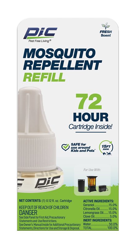 PIC PIC PIC-GO-REF Insect Repellent Refill, 60 hr Refill LAWN & GARDEN PIC