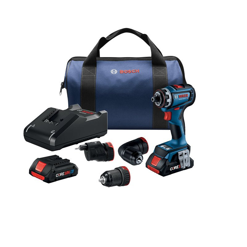 BOSCH Bosch GSR18V-800FCB24 Drill Driver Kit, 1/2 in Chuck, Keyless Chuck, 630, 2100 rpm Speed TOOLS BOSCH