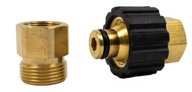 FORNEY INDUSTRIES Forney 75111 Pressure Washer Connector Set, 3/8 in x M22 Connection, FNPT, Brass OUTDOOR LIVING & POWER EQUIPMENT FORNEY INDUSTRIES