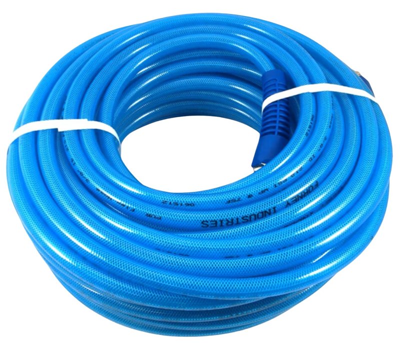 FORNEY INDUSTRIES Forney 75442 Flex Air Hose, 1/4 in ID, 50 ft L, MNPT, 210 psi Pressure, Polyurethane, Blue TOOLS FORNEY INDUSTRIES