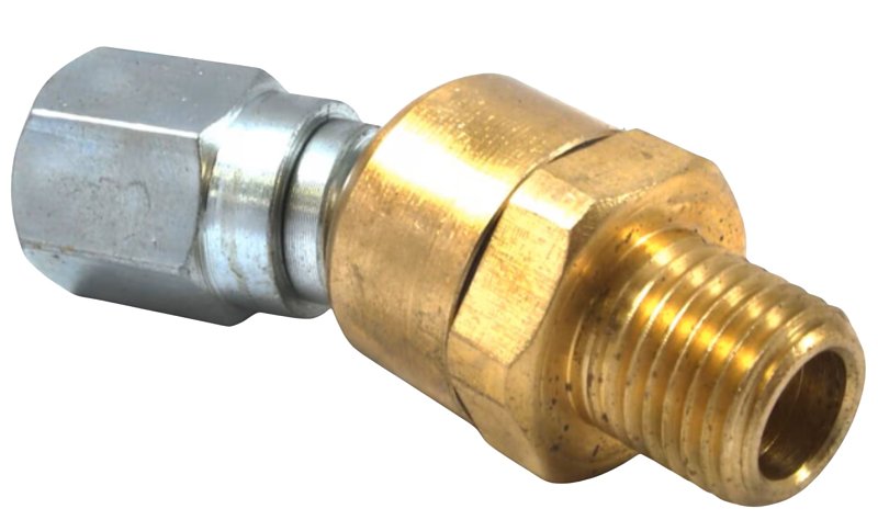 FORNEY INDUSTRIES Forney 75540 Airline Swivel, 1/4 in, MNPT x FNPT