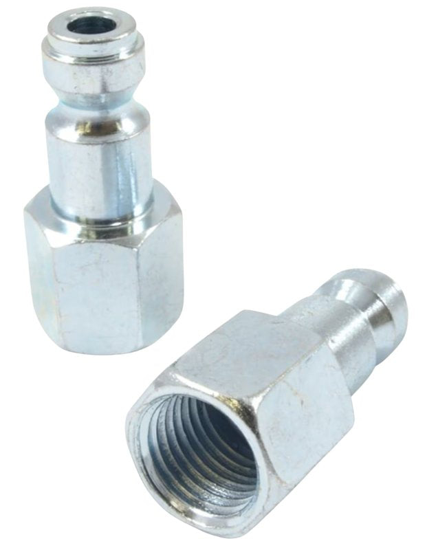 FORNEY INDUSTRIES Forney 75592 Plug, Tru-Flate Style, 1/4 in, FNPT, Steel, 2/PK TOOLS FORNEY INDUSTRIES