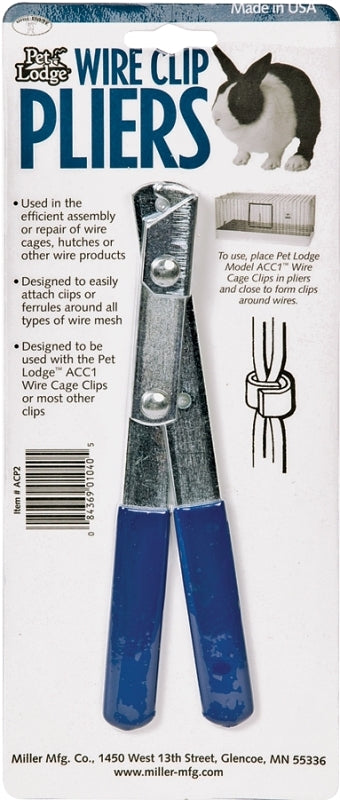 MILLER MFG Miller ACP2 Wire Clip Plier, Ferrule, Metal/Plastic, For: ACC1 and ACC120 Pet Lodge Wire Cage Clips