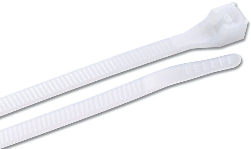 GB Gardner Bender 45-515 Cable Tie, 4 in Max Bundle Dia, Double-Lock Locking, 6/6 Nylon, Natural, 15 in L, 10/BAG ELECTRICAL GB