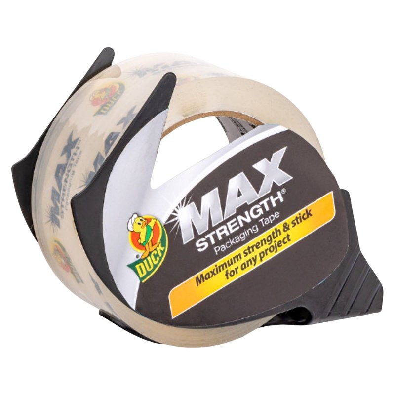 DUCK Duck MAX STRENGTH 287913 Packaging Tape, 38.2 yd L, 1.88 in W, Clear