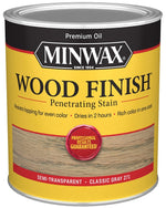 MINWAX Minwax 700484444 Wood Stain, Classic Gray, Liquid, 1 qt Can PAINT MINWAX