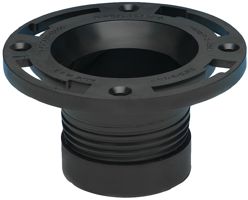 OATEY Oatey 43650 Closet Flange, 4 in Connection, ABS