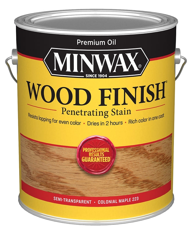 MINWAX Minwax 71005000 Wood Stain, Oil Base, Colonial Maple, Liquid, 1 gal, Can PAINT MINWAX