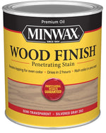 MINWAX Minwax 701024444 Wood Stain, Silver Gray, Liquid, 1 qt