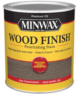 MINWAX Minwax 701054444 Wood Stain, Aged Barrel, Liquid, 1 qt PAINT MINWAX