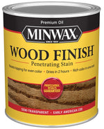 MINWAX Minwax 70008444 Wood Stain, Early American, Liquid, 1 qt Can PAINT MINWAX