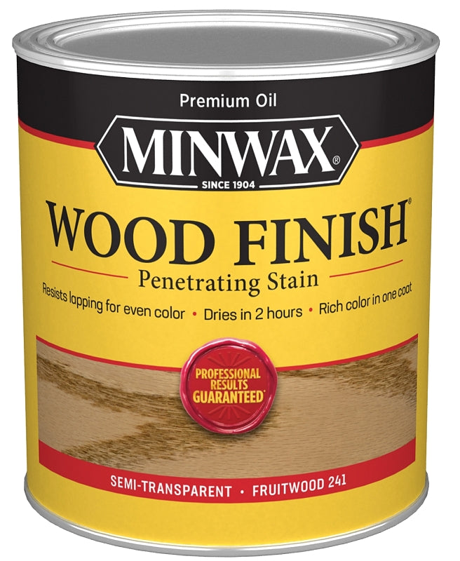 MINWAX Minwax Wood Finish 70010444 Wood Stain, Fruitwood, Liquid, 1 qt, Can PAINT MINWAX