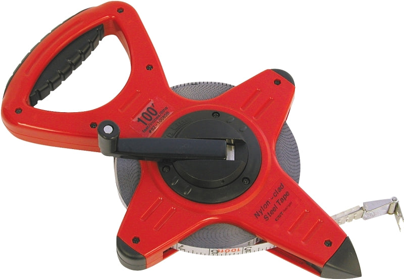 S-B POWER TOOL Bosch Pro Series 82-10080B Measuring Tape, 100 ft L Blade, 1/2 in W Blade, Steel Blade, ABS Case, White Case TOOLS S-B POWER TOOL