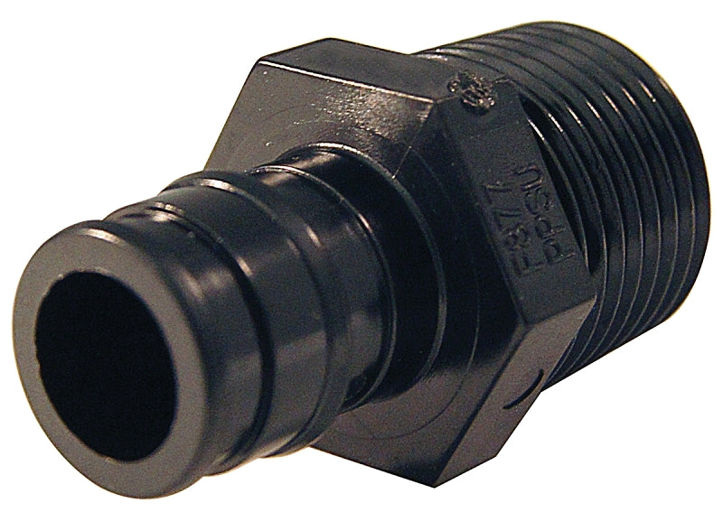 APOLLO Apollo ExpansionPEX Series EPXPAM1210PK Pipe Adapter, 1/2 in, Barb x MPT, PEX-A, Poly Alloy, 200 psi Pressure