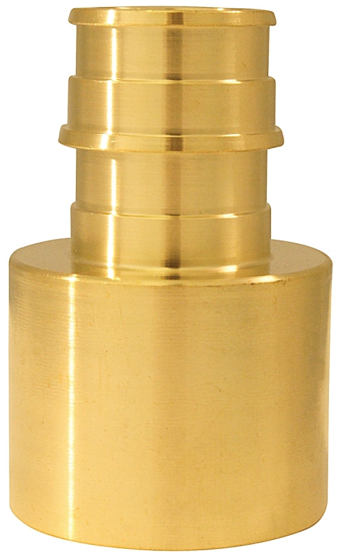 APOLLO Apollo ExpansionPEX Series EPXFS341 Pipe Adapter, 3/4 x 1 in, Barb x Female Sweat, Brass, 200 psi Pressure