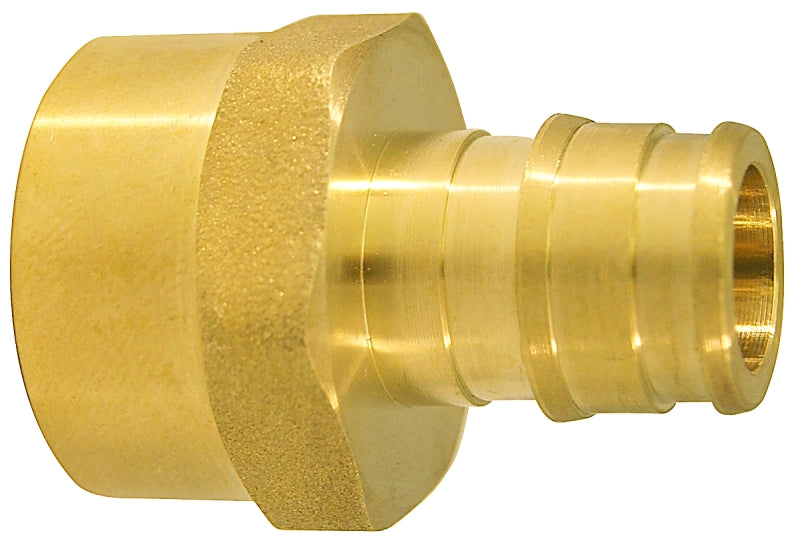 APOLLO Apollo EPXFA1212 Pipe Adapter, 1/2 in, PEX-A Barb x FPT, Brass, 200 psi Pressure PLUMBING, HEATING & VENTILATION APOLLO