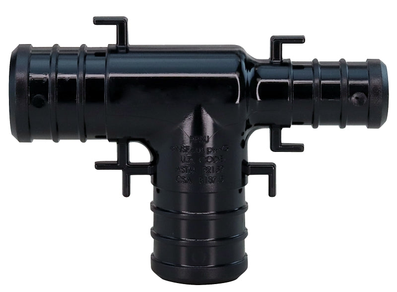APOLLO Apollo PXPAT3412345PK Pipe Tee, 3/4 x 1/2 x 1/2 in, Barb, PEX-B, 200 psi Pressure PLUMBING, HEATING & VENTILATION APOLLO