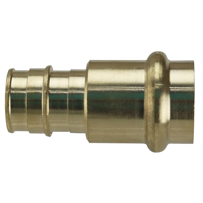APOLLO Apollo EPXPR3434 Adapter, 3/4 in, Barb x Press Fit, PEX-A, Brass, 200 psi Pressure PLUMBING, HEATING & VENTILATION APOLLO