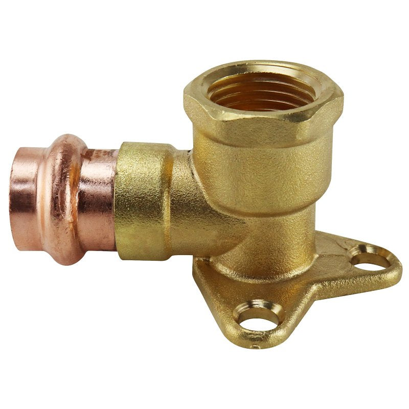 APOLLO Apollo XPRDEE12 Drop Ear Elbow, 1/2 in, FPT x Press-Fit, 90 deg Angle, Brass/Copper, 300 psi Pressure PLUMBING, HEATING & VENTILATION APOLLO