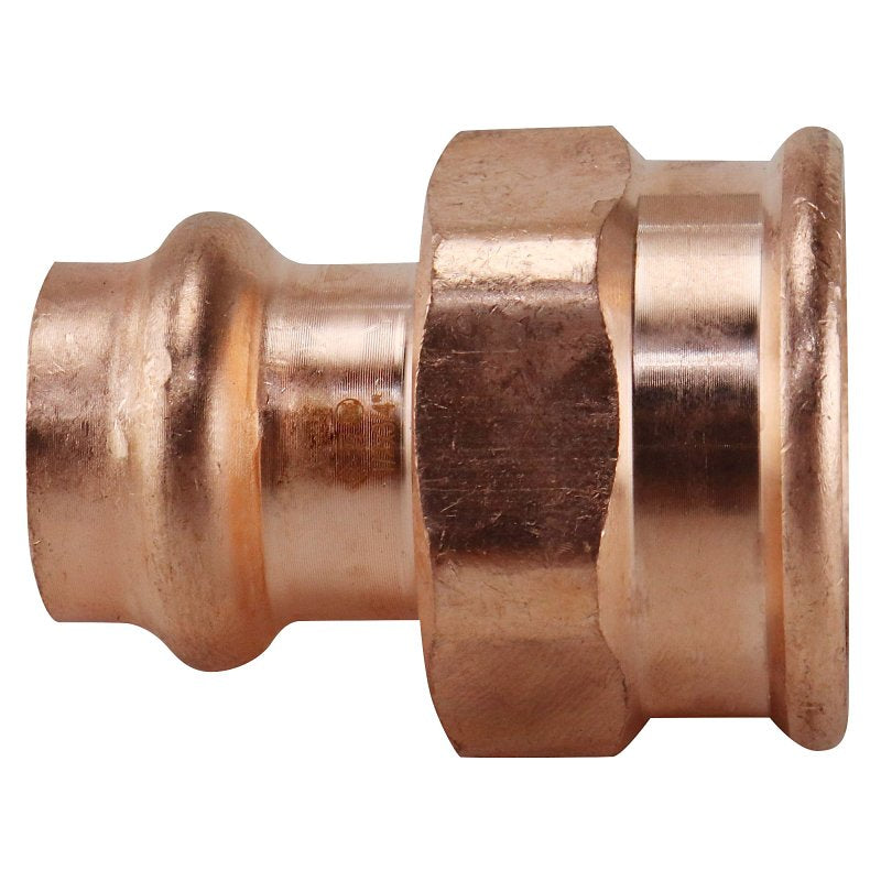 APOLLO Apollo XPRFA1234 Adapter, 1/2 x 3/4 in, FPT x Press-Fit, Copper, 300 psi Pressure PLUMBING, HEATING & VENTILATION APOLLO