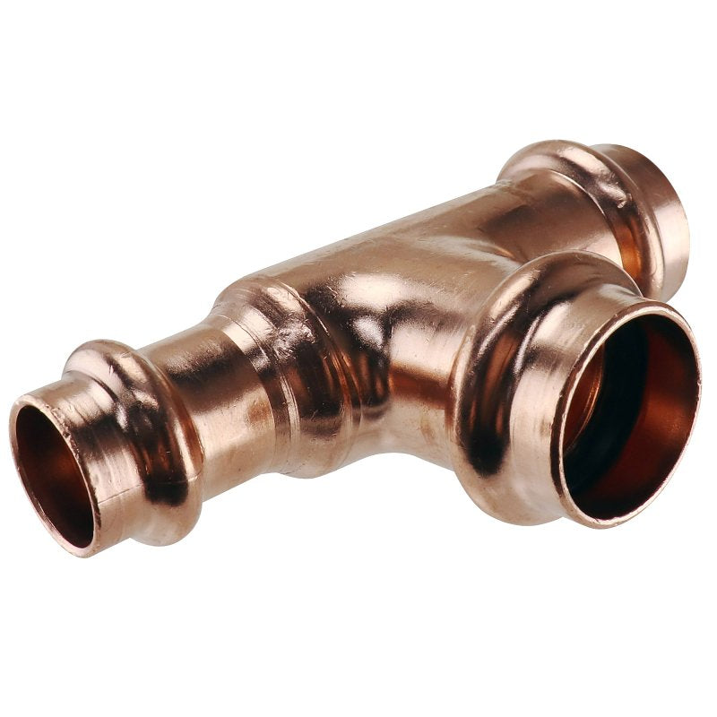 APOLLO Apollo XPRT341234 Tee, 3/4 x 1/2 x 3/4 in, Press Fit, Copper, 300 psi Pressure PLUMBING, HEATING & VENTILATION APOLLO