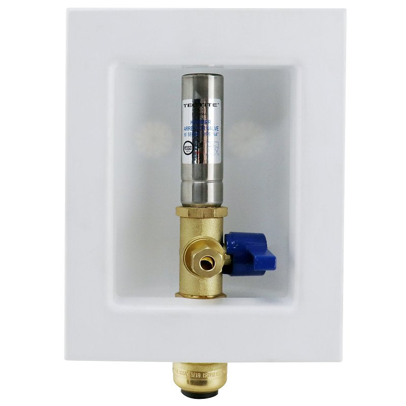 APOLLO Apollo Valves Valves Tectite FSBBOXIMWH Outlet Box with Water Hammer Arrestor, 1/2 x 1/4 in Connection, Brass PLUMBING, HEATING & VENTILATION APOLLO