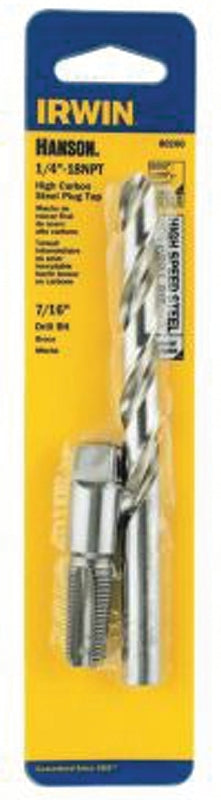 IRWIN Irwin 80260 Tap and Drill Bit Set, HCS/HSS, 7/16 in Drill Bit TOOLS IRWIN