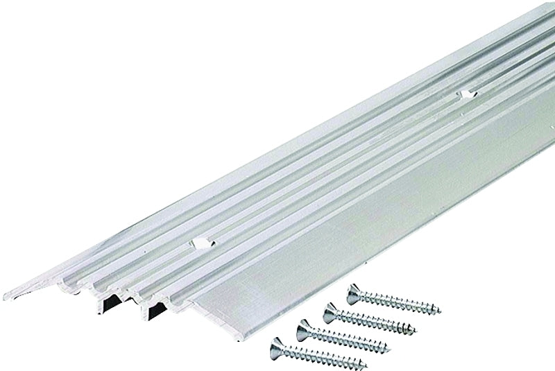 M-D M-D 11502 Top Threshold, 36 in L, 4 in W, Aluminum, ADA Compliant