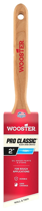 WOOSTER BRUSH Wooster Z1293-2 Paint Brush, 2 in W, 2-11/16 in L Bristle, China Bristle PAINT WOOSTER BRUSH