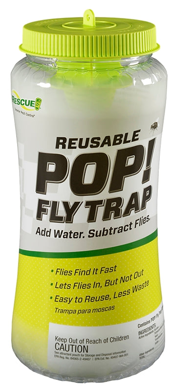 RESCUE Rescue POP! PFTR-BB4 Fly Trap, Solid, Musty Reusable