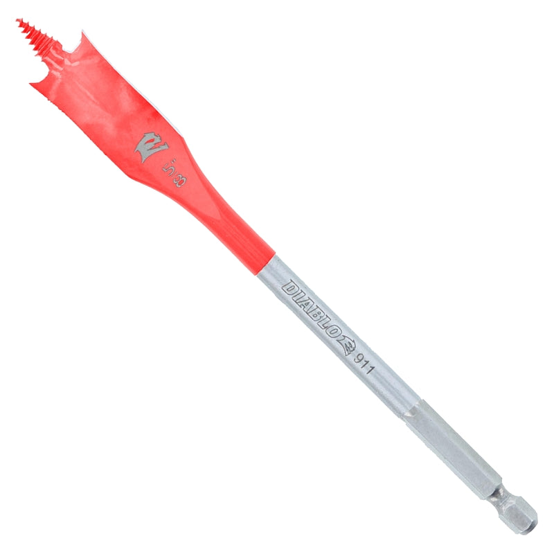 DIABLO Diablo SPEEDemon DSP2070-P2 Spade Drill Bit, 5/8 in Dia, 6 in OAL, 10 mm Dia Shank, Hex Shank, 2/PK