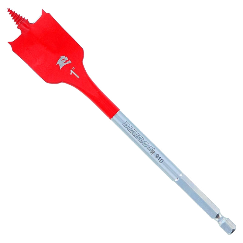 DIABLO Diablo SPEEDemon DSP2130-P2 Spade Drill Bit, 1 in Dia, 6 in OAL, 10 mm Dia Shank, Hex Shank, 2/PK