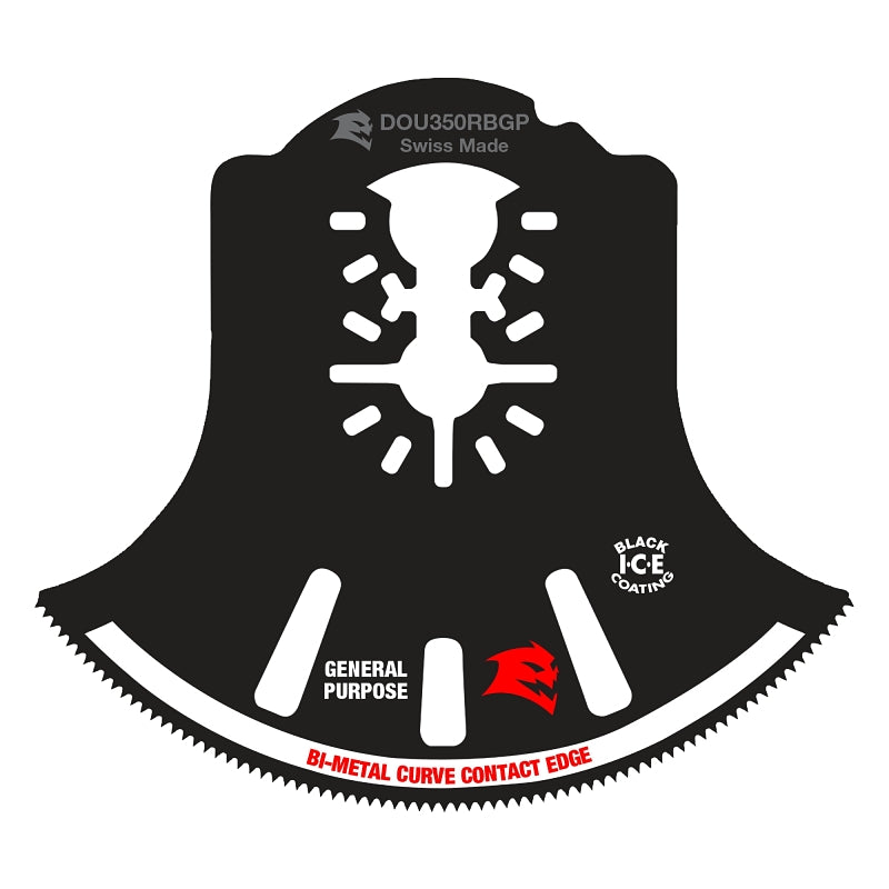 DIABLO Diablo Demo Demon DOU350RBGP Oscillating Blade, 3-1/2 in, 1 in D Cutting, Bi-Metal TOOLS DIABLO