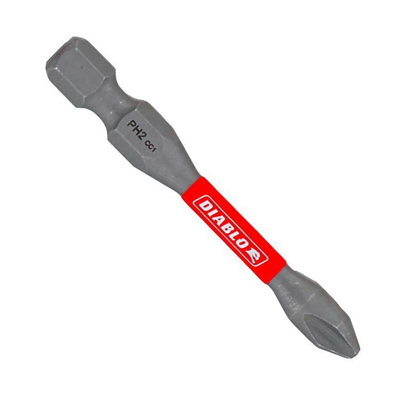 DIABLO Diablo DPH22P1 Screwdriver Insert Bit, #2 Drive, Phillips Drive, 2 in L, 1/PK TOOLS DIABLO