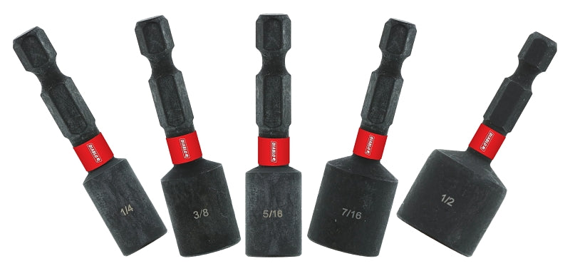 DIABLO Diablo DNTSS-S5 Series Nutsetter Set, 1-7/8 in Dimensions, 5-Piece, Assorted, Magnetic TOOLS DIABLO