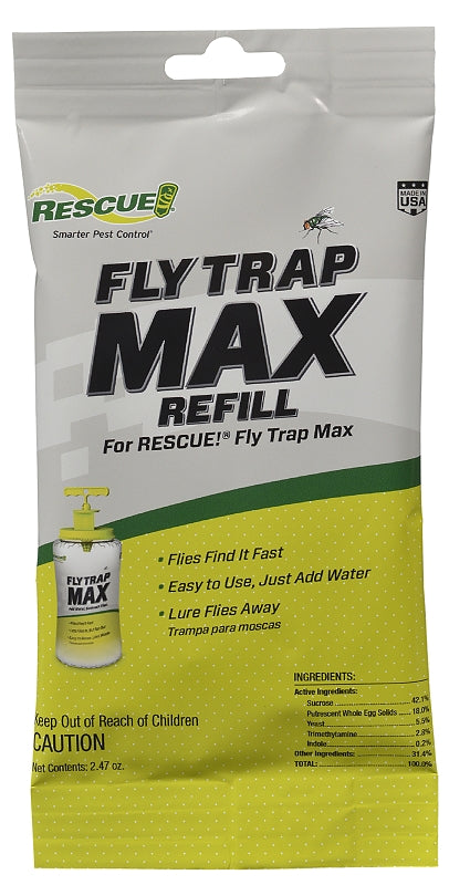 RESCUE Rescue Max FTMR-DB8 Fly Trap Refill, Powder, Musty Packet