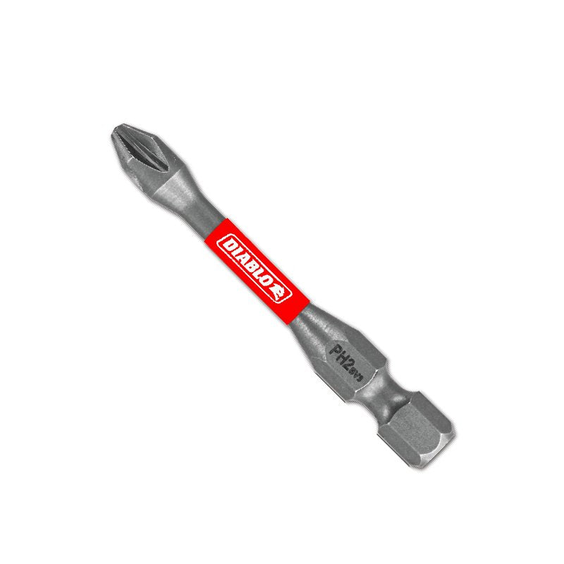 DIABLO Diablo DPH22P2 Drive Bit, #2 Drive, Phillips Drive, 1/4 in Shank, Hex Shank, 2 in L TOOLS DIABLO