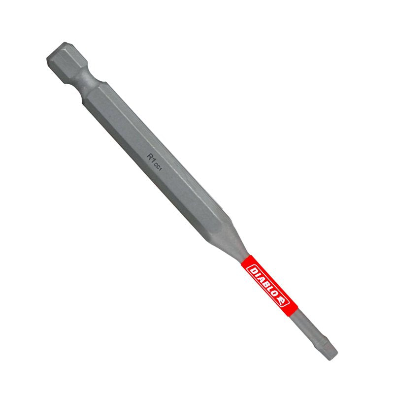 DIABLO Diablo DSQ135P2 Drive Bit, #1 Drive, Square Drive, 1/4 in Shank, Hex Shank, 3-1/2 in L TOOLS DIABLO