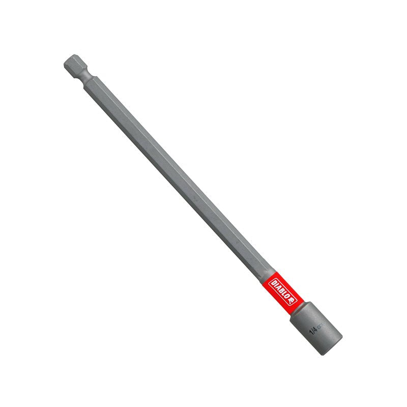 DIABLO Diablo DNTSXL14 Magnetic Nut Setter, 1/4 in Drive, 5 in L, 1/4 in L Shank, Hex Shank TOOLS DIABLO