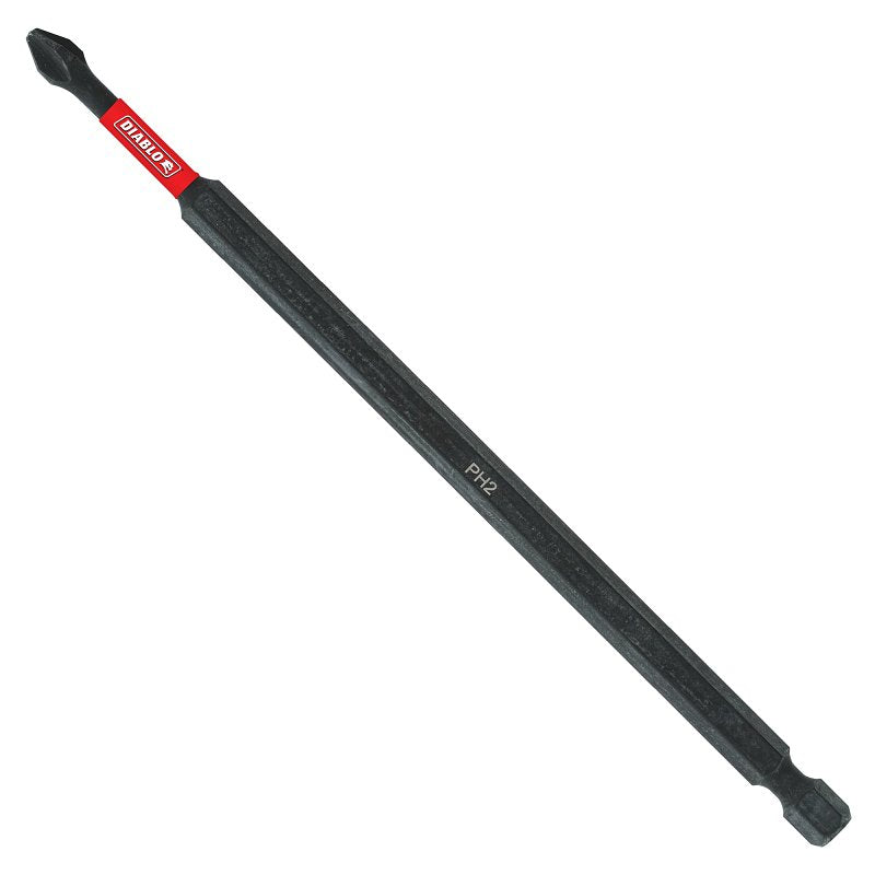 DIABLO Diablo DPH26B Drive Bit, #2 Drive, Phillips Drive, 1/4 in Shank, Hex Shank, 6 in L TOOLS DIABLO