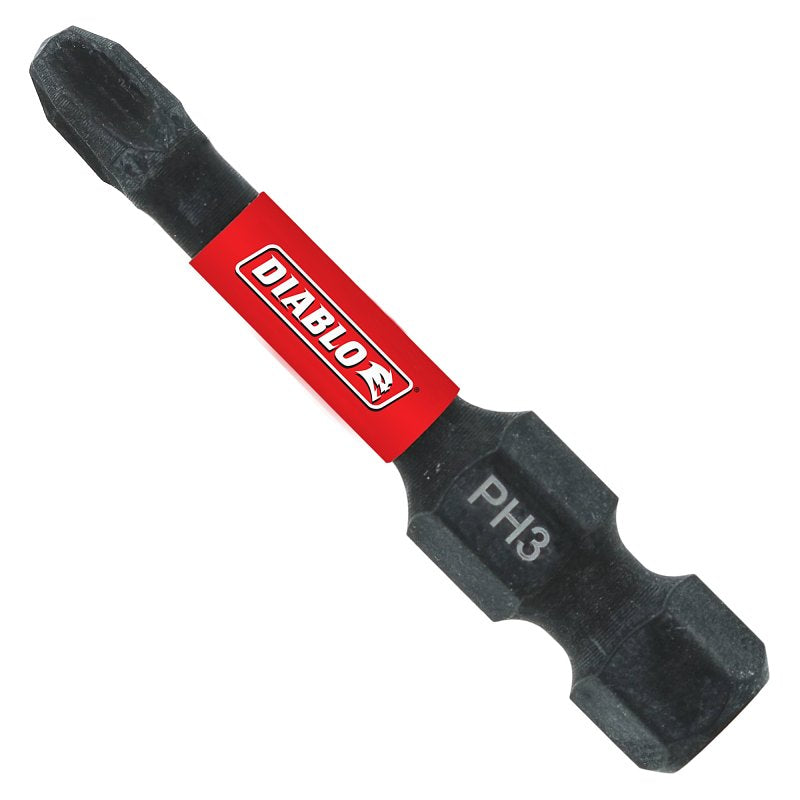 DIABLO Diablo DPH32B Drive Bit, #3 Drive, Phillips Drive, 1/4 in Shank, Hex Shank, 2 in L TOOLS DIABLO