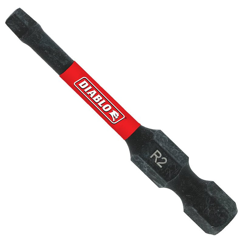 DIABLO Diablo DSQ22B Drive Bit, #2 Drive, Square Drive, 1/4 in Shank, Hex Shank, 2 in L TOOLS DIABLO