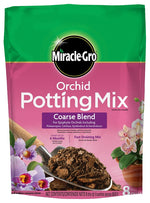 MIRACLE-GRO Miracle-Gro 74778300 Orchid Potting Mix Coarse Blend, 8 qt Bag