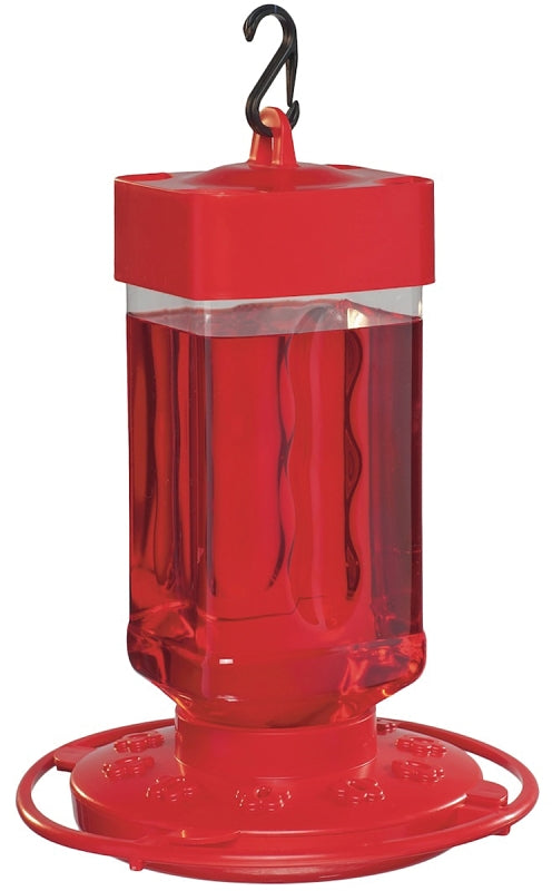 DAISY Daisy First Nature 993055-546 Bird Feeder, 32 oz, Plastic, Bright Red