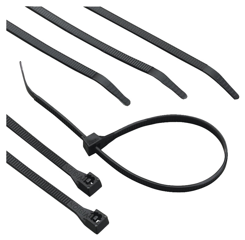 CALTERM Calterm 73270 Cable Tie, 13/16 in Max Bundle Dia, 6/6 Nylon, Black, 4 in L, 100/BAG ELECTRICAL CALTERM