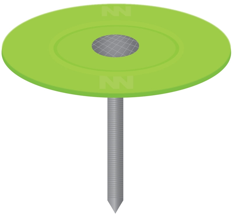 STINGER Stinger 135071 Cap Nail, 1-1/4 in L, Flat Head, 12 ga, Plastic/Steel, 2500/PAIL