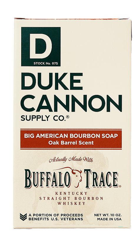 DUKE CANNON SUPPLY CO Duke Cannon 1691-H-103 Buffalo Trace Bourbon Bar Soap, Oak Barrel, 10 oz HOUSEWARES DUKE CANNON SUPPLY CO