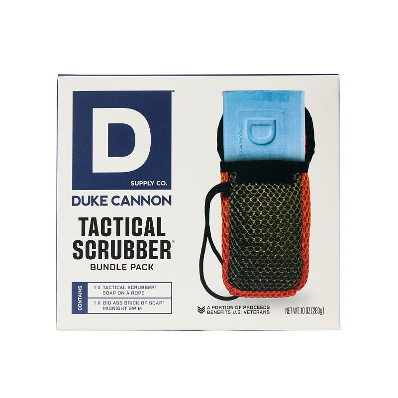 DUKE CANNON SUPPLY CO TACT SCRUBBER&BUNDLE MDNT SWIM