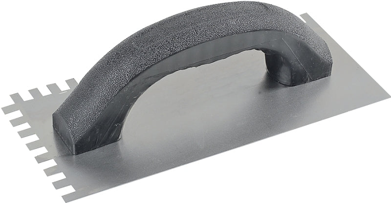 M-D BUILDING PRODUCTS I M-D 49104 Tile Installation Trowel, 1/2 in W x 1/2 in D Notch, 9 in L, 4 in W, Square Notch, Ergonomic Handle TOOLS M-D BUILDING PRODUCTS I