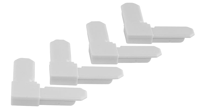 M-D M-D 14166 Frame Corner, Plastic, White, For: 5/16 in Frames